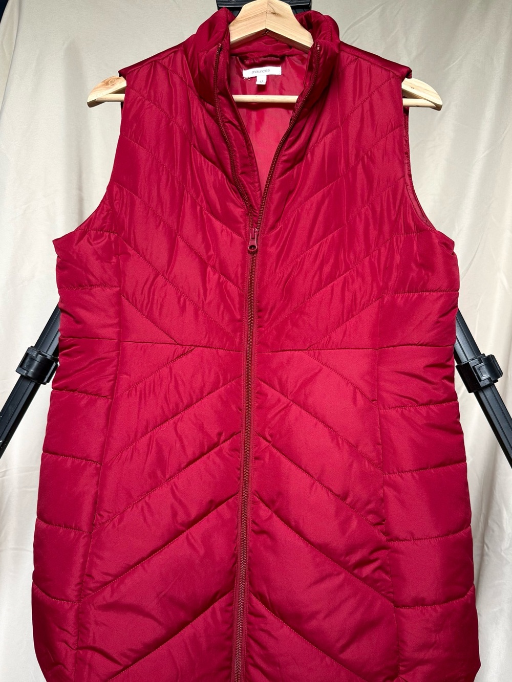 Women’s Red Quilted Puffer Vest